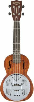 Gretsch G9112 Resonator-Ukulele with Gig Bag Ovangkol Fingerboard Biscuit Cone Honey Mahogany Stain