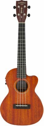Gretsch G9121 A.C.E. Tenor Ukulele with Gig Bag Ovangkol Fingerboard Acoustic-Cutaway-Electric Fishman Kula Pickup Honey Mahogany Stain