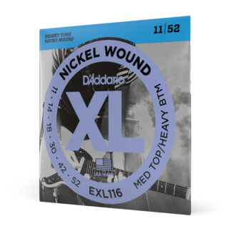 D'Addario EXL116 Nickel Wound Electric Guitar Strings - Medium Top/Heavy Bottom - 11-52