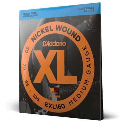 D'Addario EXL160 Nickel Wound Bass Guitar Strings - Medium - 50-105 - Long Scale