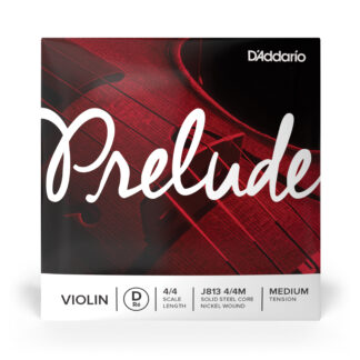 D'Addario Prelude Violin Single D String - 4/4 Scale - Medium Tension
