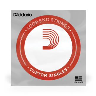 D'Addario LE014 Plain Steel Loop End Single String - .014