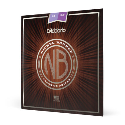 D'Addario NB1152 Nickel Bronze Acoustic Guitar Strings - Custom Light - 11-52