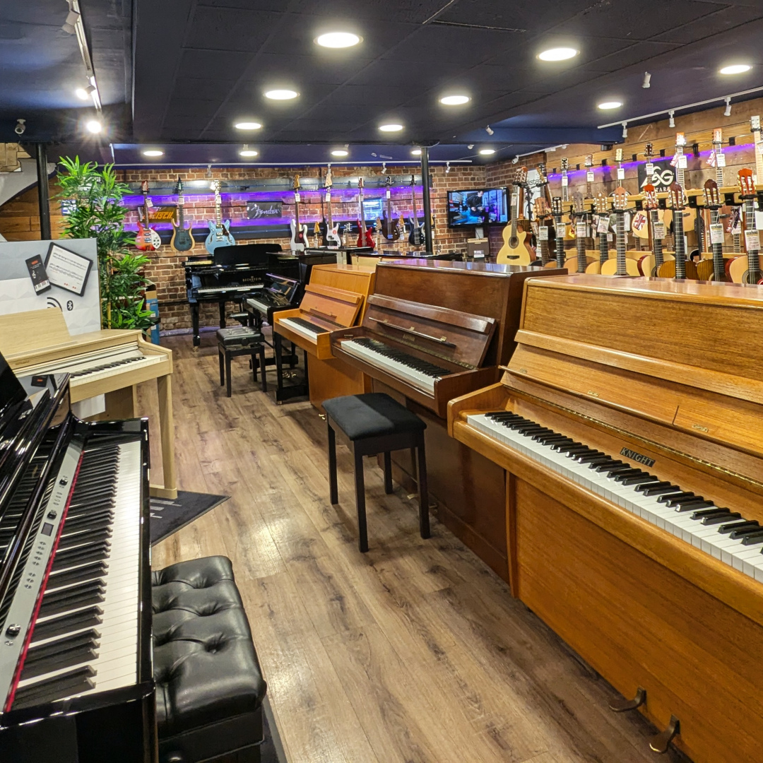 Preowned acoustic pianos at Hickies