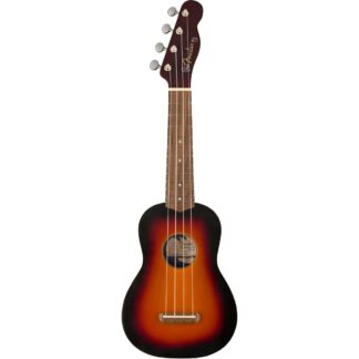 Fender Venice Soprano Ukulele - Walnut FB - 2-Color Sunburst