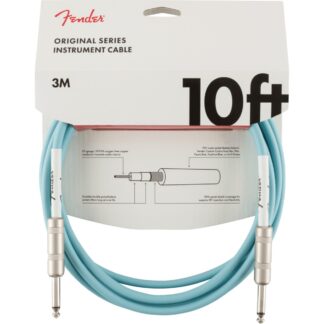 Fender Original Series 10ft Instrument Cable – Daphne Blue