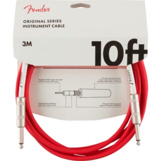 Fender Original Series 10ft Instrument Cable – Fiesta Red