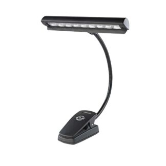 K&M Orchestra Music Stand Light - Black (UK Plug)