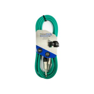 Core 3m 6.35mm Mono Jack Instrument Cable – Green
