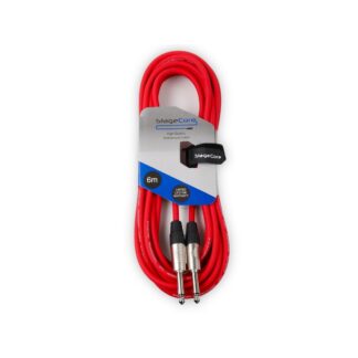 CORE100LU6-RD 6m Instrument Cable - 6.35mm Mono - Red