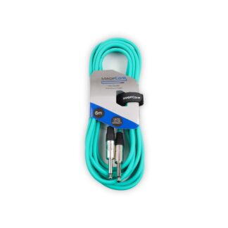 CORE100LU6-GR 6m Instrument Cable - 6.35mm Mono - Green