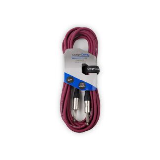 CORE100LU6-PU 6m Instrument Cable - 6.35mm Mono - Purple