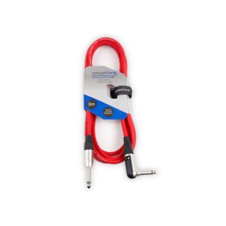 Core 3m Angled to Straight 6.35mm Instrument Cable – Red