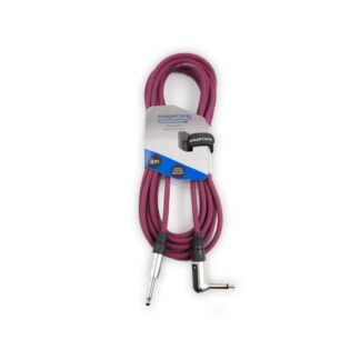 Core 6m Angled to Straight 6.35mm Instrument Cable – Purple