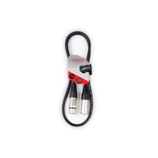 CORE350LU1BK 1m Microphone Cable - Female XLR to Male XLR - Black