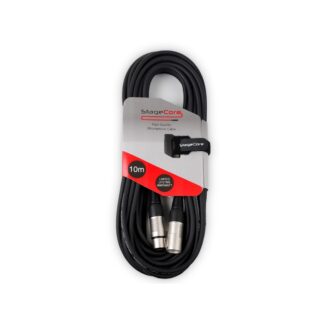 Core 10m XLR Female to XLR Male Microphone Cable – Black