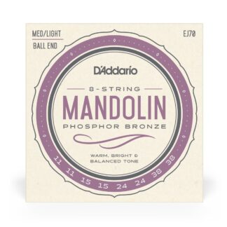 D'Addario EJ70 Mandolin Strings - PB - Ball End 11-38