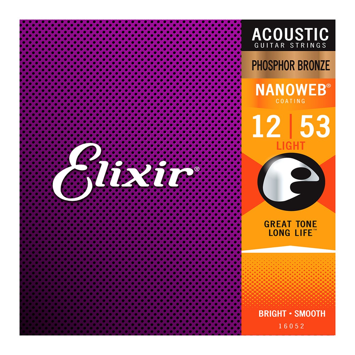 Elixir Nanoweb Phosphor Bronze Acoustic Strings Light 12-53