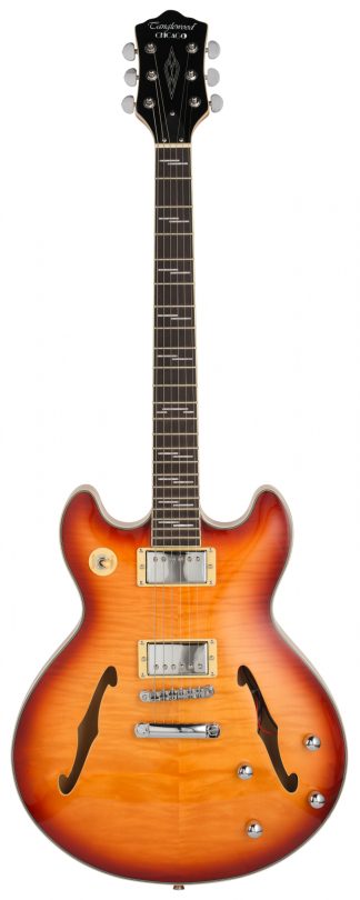 Tanglewood Chicago Semi-hollow in Honey Burst