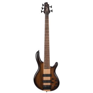 Cort C5 Plus OVMH 5 String Bass- Antique Brown Burst