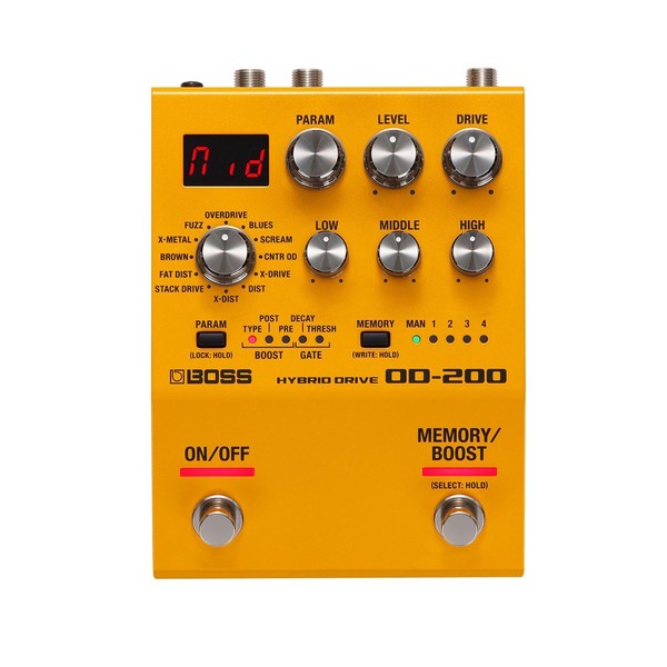BOSS OD-200 Hybrid Drive with 12 Modes and MIDI